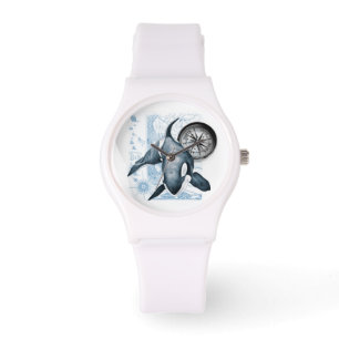Orca Whale Compass Watch