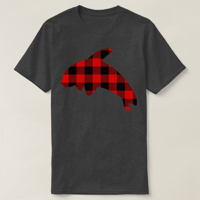 Orca Whale Flannel T-Shirt (Design Front)