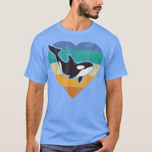 Orca Whale HeartWhale Lover Marine Biologist Whale T-Shirt