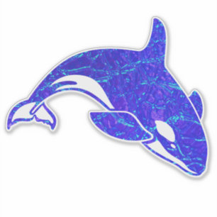 Orca Whale Holographic Water Sticker