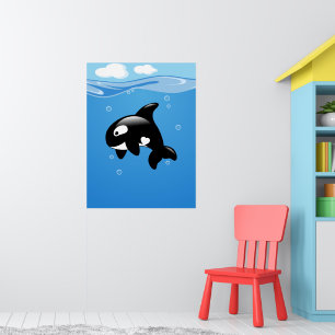 Orca Whale in Ocean Poster