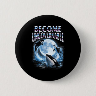 Orca whale lover sea ocean animal becomes 6 cm round badge