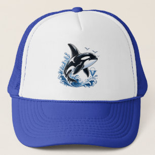 Orca Whale Ocean Wave Trucker Hat – Killer Whale 