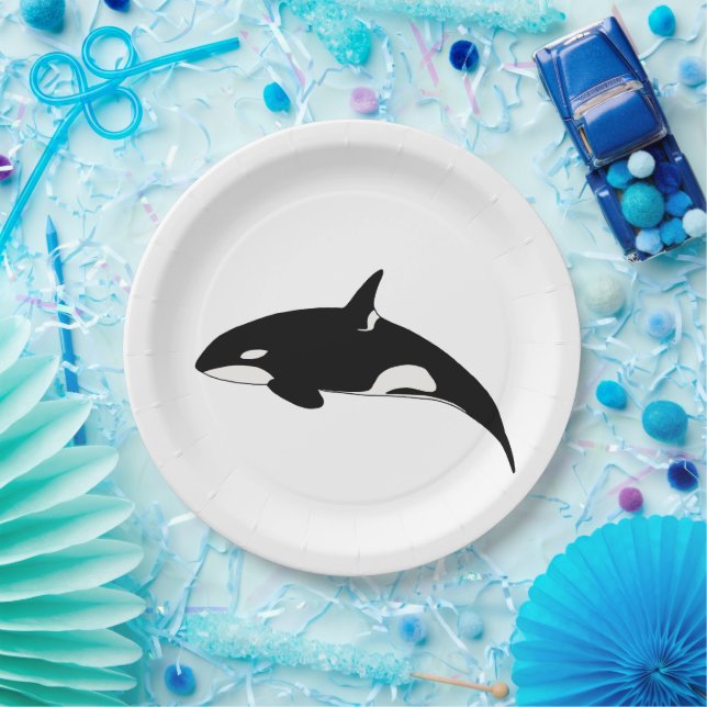Orca Whale Paper Plate (Party)