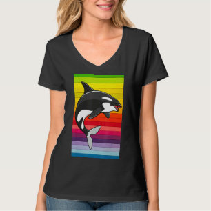 Orca Whale Vintage 80s Retro T-Shirt