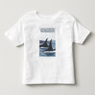 Orca Whales #1 - Anacortes, Washington Toddler T-Shirt