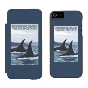 Orca Whales #1 - Bainbridge Island, Washington Incipio Watson™ iPhone 5 Wallet Case