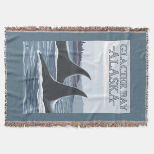 Orca Whales #1 - Glacier Bay, Alaska Throw Blanket