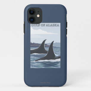 Orca Whales #1 - Gulf of Alaska iPhone 11 Case
