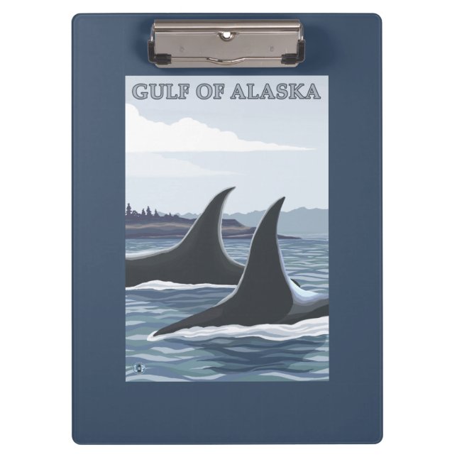 Orca Whales #1 - Gulf of Alaska Clipboard (Front)