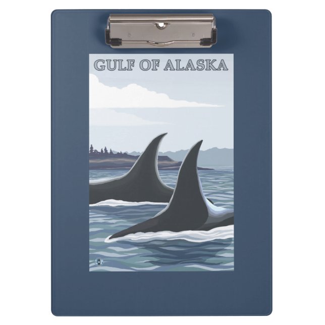 Orca Whales #1 - Gulf of Alaska Clipboard (Front)