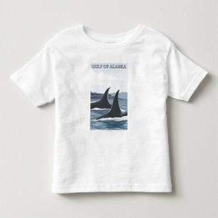Orca Whales #1 - Gulf of Alaska Toddler T-Shirt