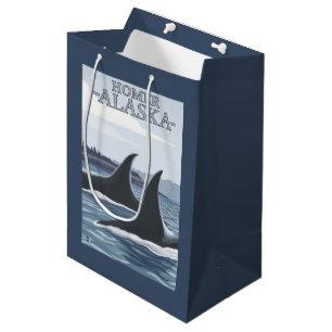 Orca Whales #1 - Homer, Alaska Medium Gift Bag