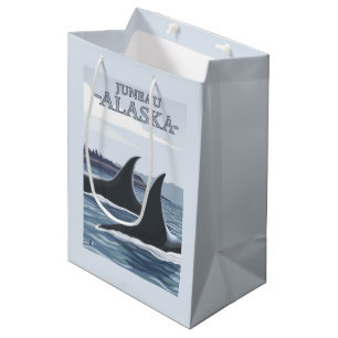 Orca Whales #1 - Juneau, Alaska Medium Gift Bag