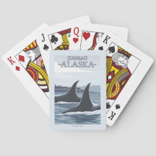 Orca Whales #1 - Juneau, Alaska Playing Cards