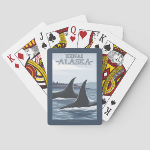 Orca Whales #1 - Kenai, Alaska Playing Cards