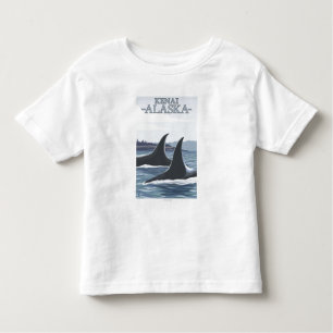 Orca Whales #1 - Kenai, Alaska Toddler T-Shirt