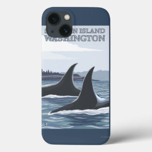 Orca Whales #1 - San Juan Island, Washington iPhone 13 Case