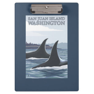 Orca Whales #1 - San Juan Island, Washington Clipboard
