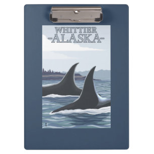 Orca Whales #1 - Whittier, Alaska Clipboard