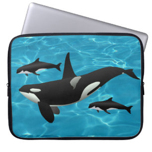 Orca Whales Laptop Sleeve