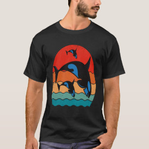 Orca Whales Sharks Ocean Diving Sea Animals 2 T-Shirt