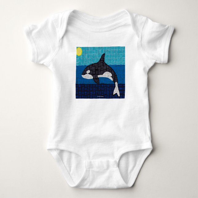 Orca (white) - Baby Bodysuit (Front)