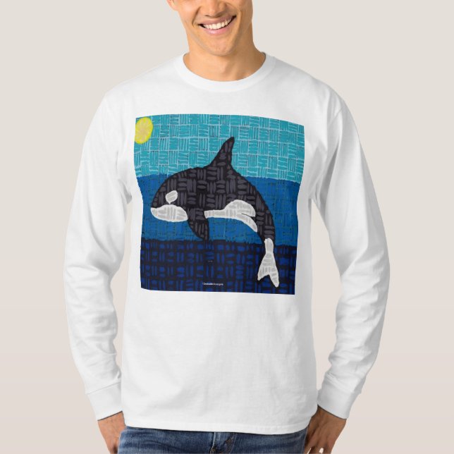 Orca (white) - Men's Long Sleeve T-Shirt (Front)
