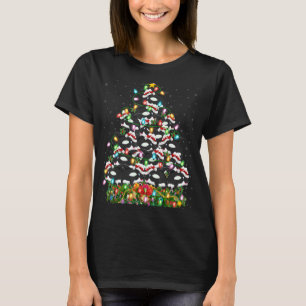 Orca Xmas Lights Santa Orca Christmas Tree T-Shirt
