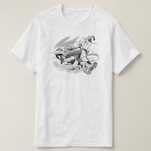 Orcan Duel Fantasy Art Gamer Graphic T-Shirt