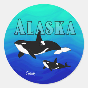 Orcas Alaska - Envelope Stickers