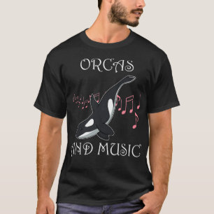 Orcas an Music Notes Whale Ocean T-Shirt