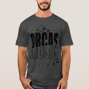 Orcas and Music Musician Piano Choir Whale  T-Shirt