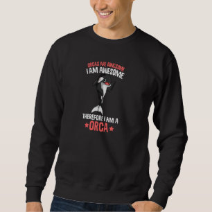 Orcas Are Awesome Girls Kids Boys Orca Whale Pul H Sweatshirt