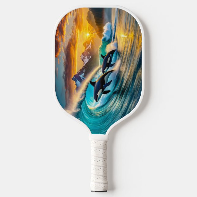 Orcas ATC Design By Rich AMeN Gill Pickleball Paddle (Front)