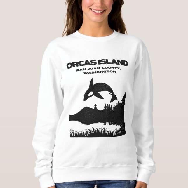 Orcas Island Outdoor Hiking Nature Sweatshirt (Front)