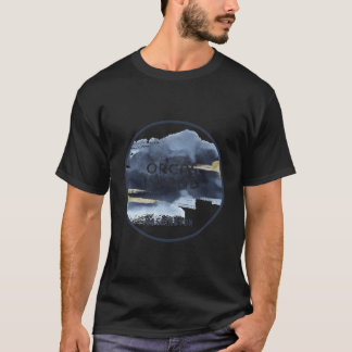 Orcas Island Washington San Juans Watercolor Desig T-Shirt