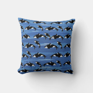 Orcas Throw Pillow