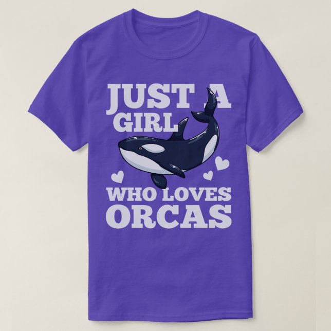 Orcas Whale Orca Lover T-Shirt (Design Front)