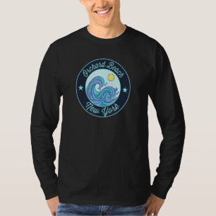 Orchard Beach Ny New York Souvenir Nautical Surfer T-Shirt