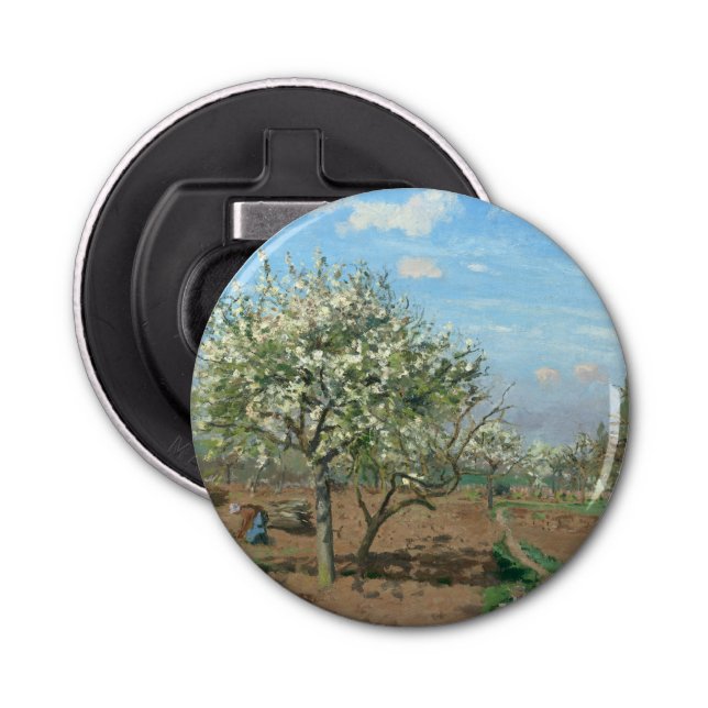 Orchard in Bloom, Louveciennes  Camille Pissarro   Bottle Opener (Front)