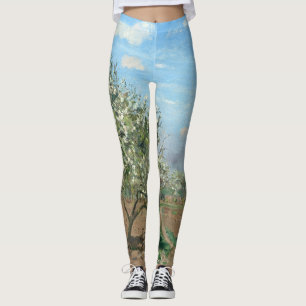 Orchard in Bloom, Louveciennes Camille Pissarro Leggings