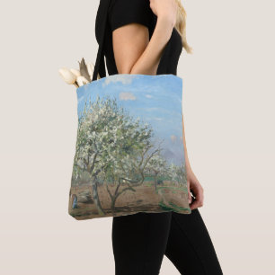 Orchard in Bloom, Louveciennes France by Pissarro Tote Bag