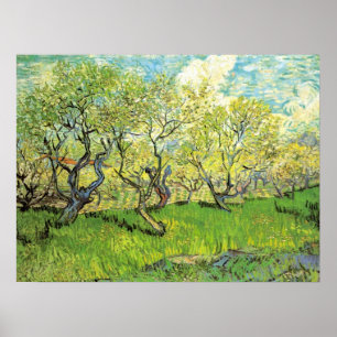 Orchard in Blossom by Vincent van Gogh Poster