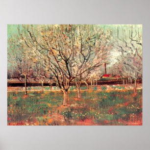 Orchard in Blossom, Plum Trees by Vincent van Gogh Poster