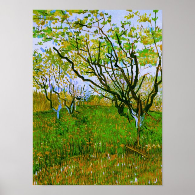 Orchard in Blossom Van Gogh Fine Art Poster (Front)