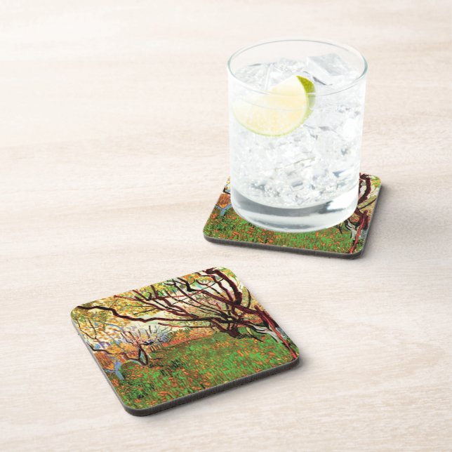 Orchard in Blossom, Vincent van Gogh Coaster (Right Side)