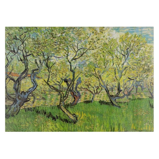 Orchard in Blossom, Vincent van Gogh. Cutting Board (Front)