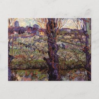 Orchard in Blossom with View of Arles by van Gogh Postcard