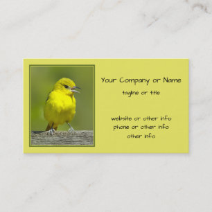 Orchard Oriole - Original Photograph Business Card